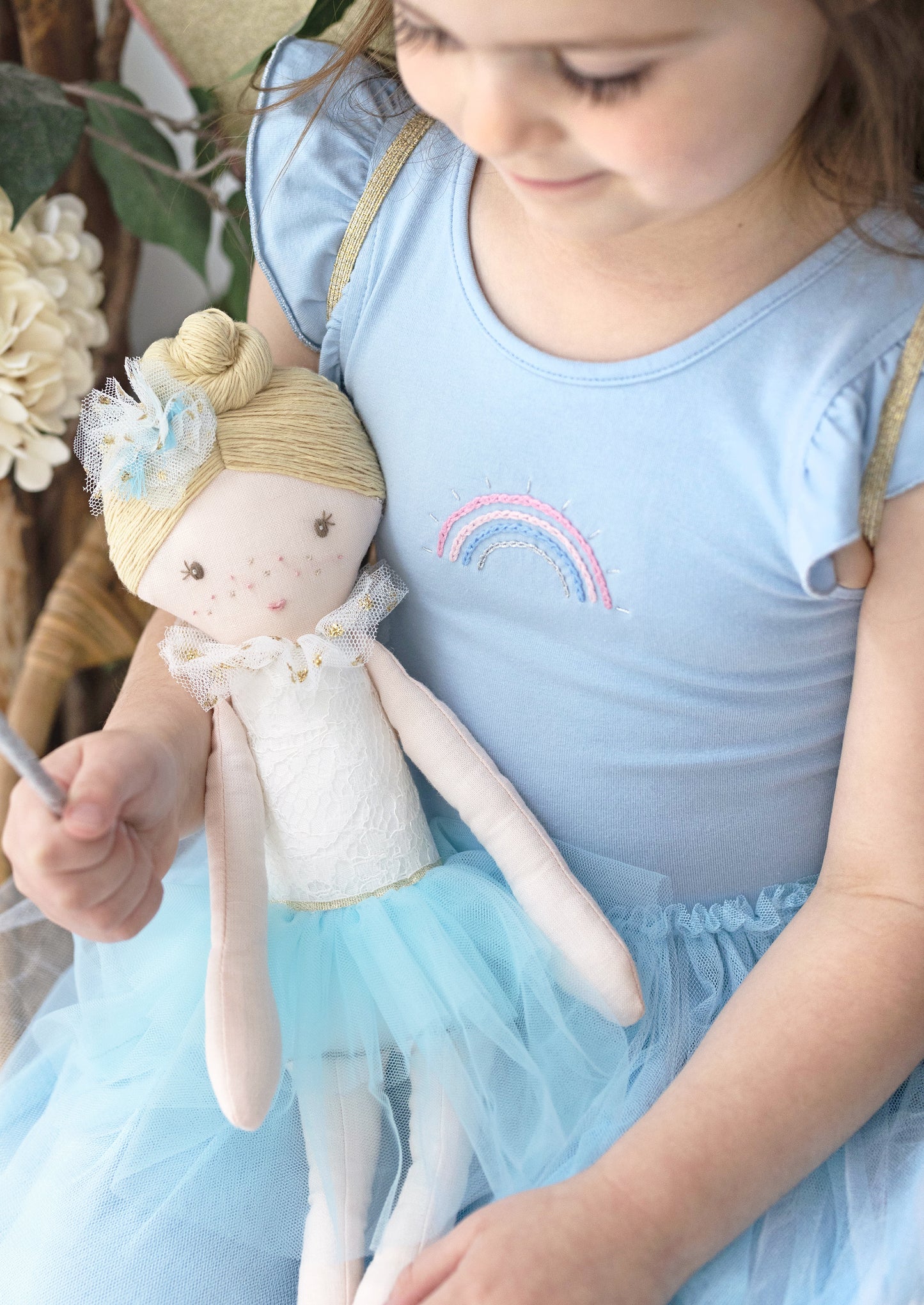 Albetta- Blue Silver Rainbow Ballet Dress