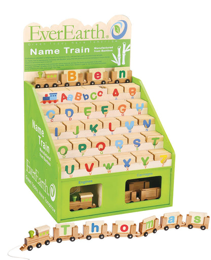 EverEarth - Bamboo Name Train - Letters Assorted