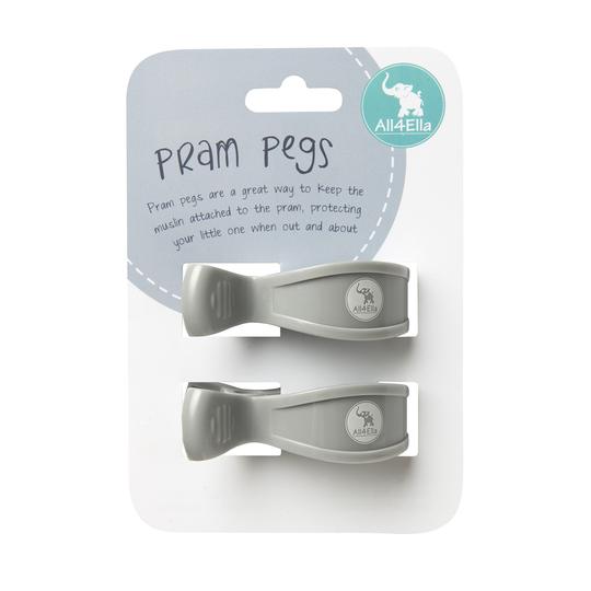 All4Ella - Pram Pegs - 2pk Assorted