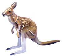 Kangaroo Wooden Model