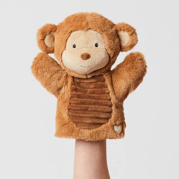 Jiggle & Giggles Sweetheart Slouchie Monkey Hand Puppet Plush Toy