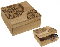 Mandala Square/Gold Trinket Box