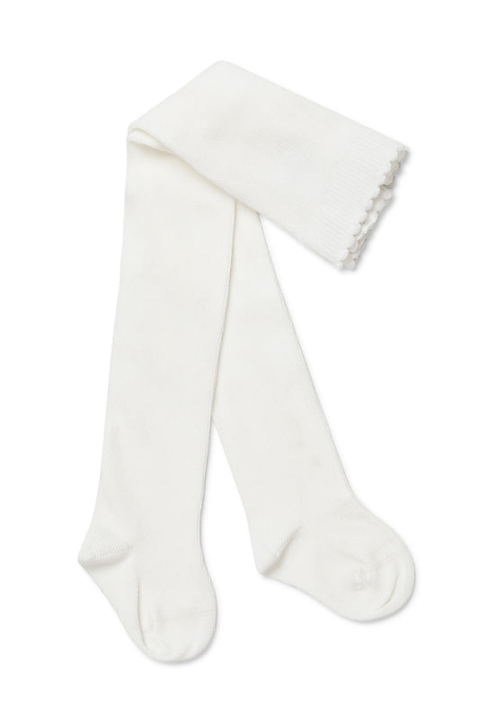 Marquise - Knitted Footed Tights White