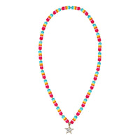 Pink Poppy - Rainbow Star Sparkle Necklace