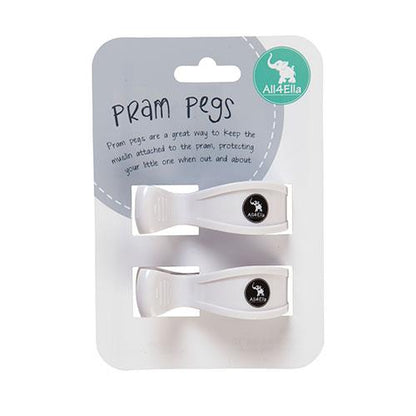 All4Ella - Pram Pegs - 2pk Assorted