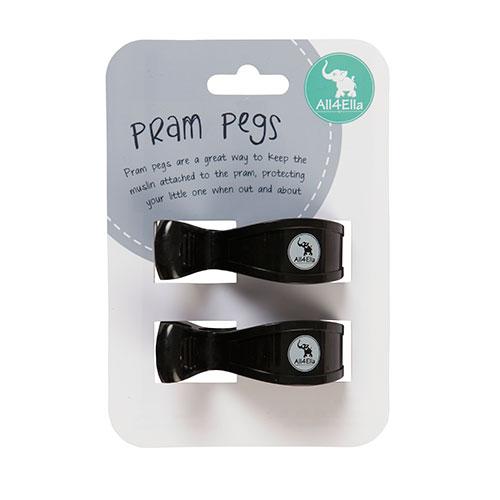 All4Ella - Pram Pegs - 2pk Assorted