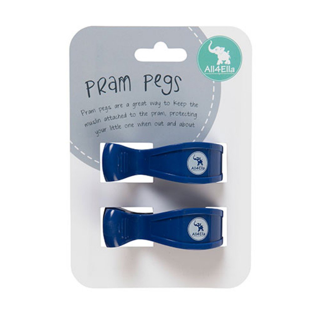 All4Ella - Pram Pegs - 2pk Assorted