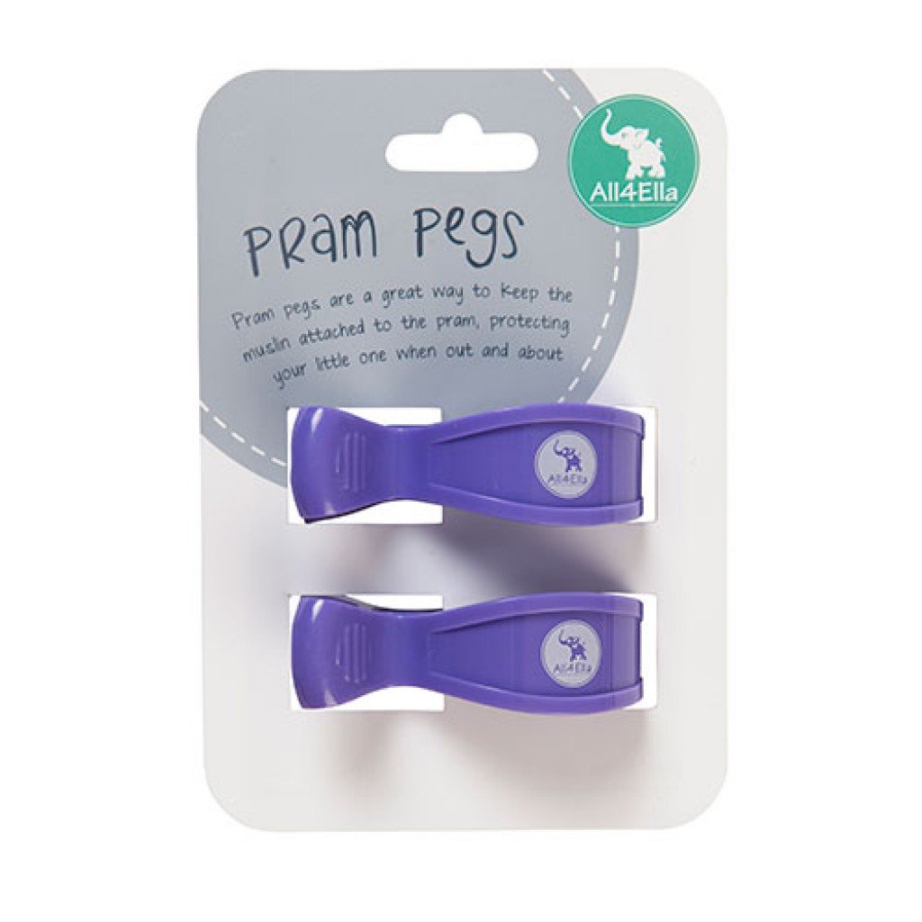 All4Ella - Pram Pegs - 2pk Assorted