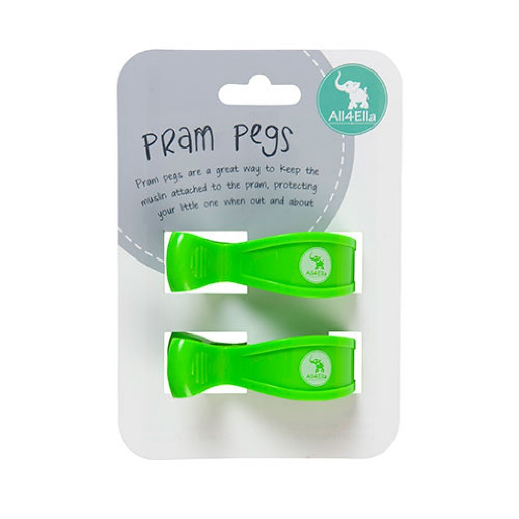 All4Ella - Pram Pegs - 2pk Assorted