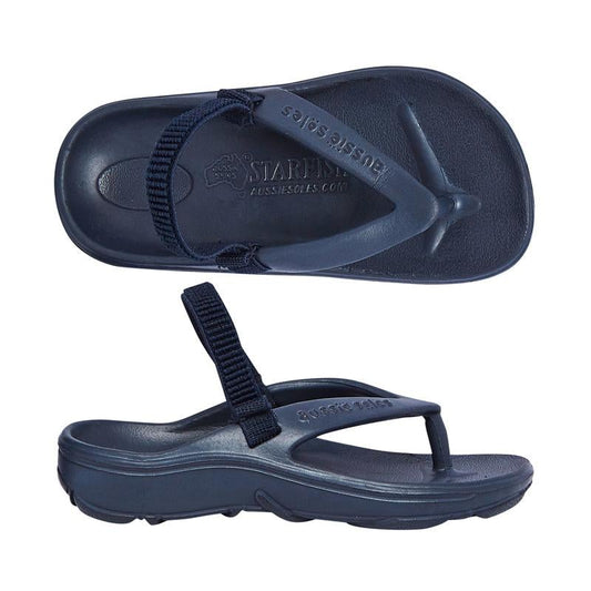 Aussie Soles -Starfish Junior Arch Support Thongs Navy