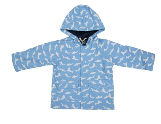 Korango - Shark Colour Change Raincoat - Blue