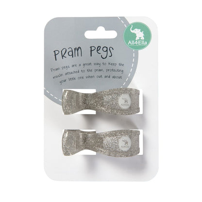 All4Ella - Pram Pegs - 2pk Assorted