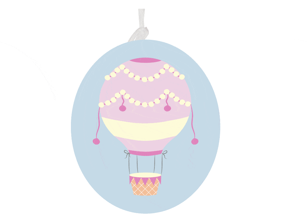 Bobble Art - Baggage Tag Air Balloon