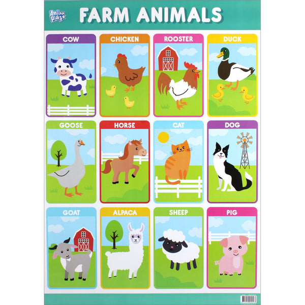 Anker Play- Educational Poster- Farm Animals