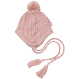 Korango- Girl Polka Knit Beanie- Pink