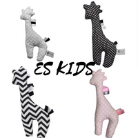 ES Kids - Flat Giraffe Rattle - Assorted