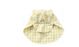 Albetta - Yellow Gingham Hat