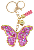 Pink Poppy- Butterfly Bag Charm