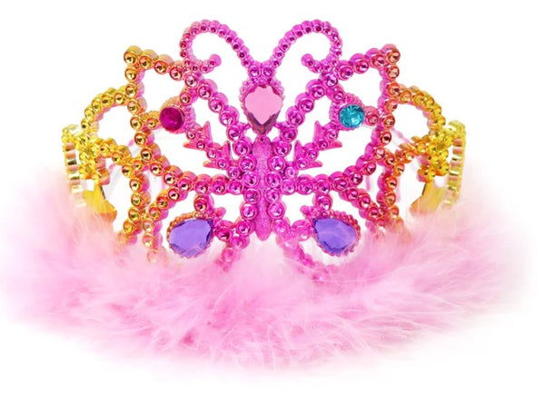 Pink Poppy- Rainbow Butterfly Crown