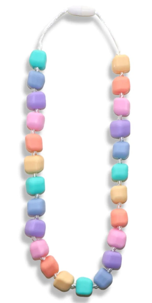 Jellystone - Silicone Necklace- Childs Sensory Chew - Rainbow