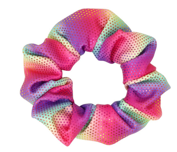 Pink Poppy- Rainbow Butterfly Hair Scrunchie