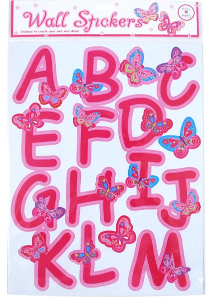 Pink Poppy- Rainbow Butterfly Alphabet Wall Decals